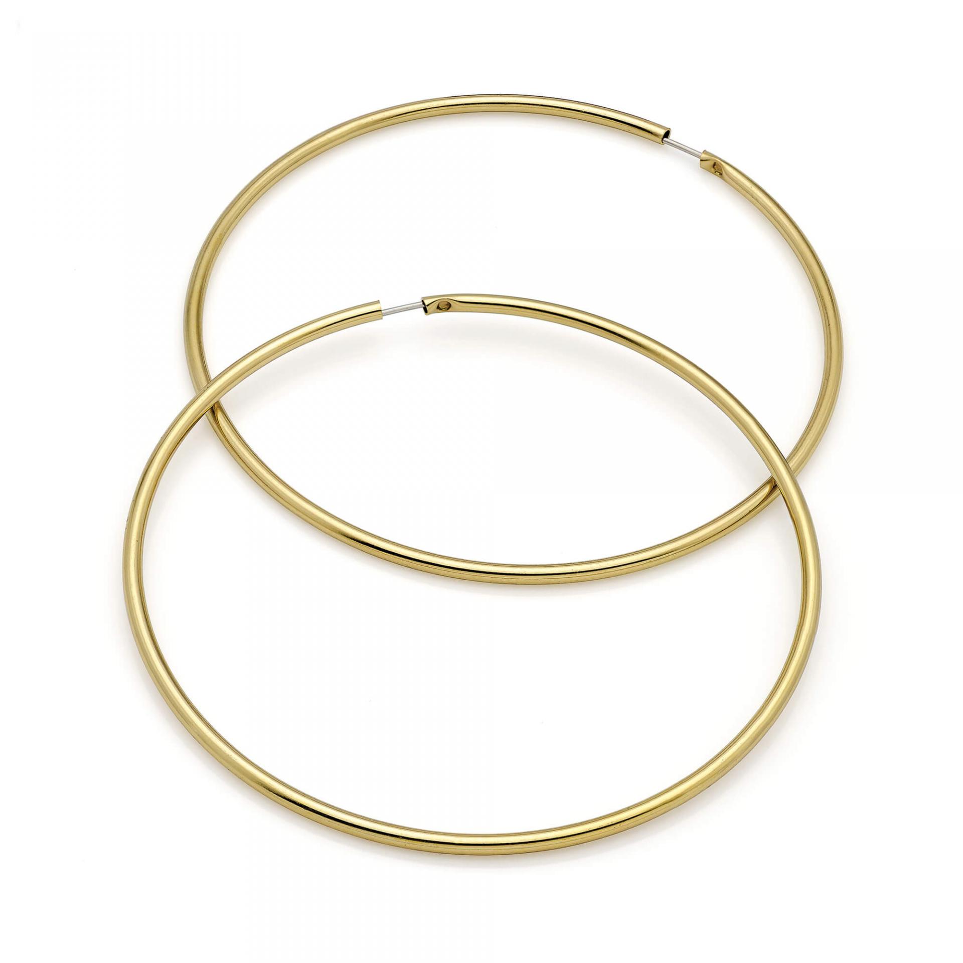 Boucles d oreilles fine creole doree image 2019