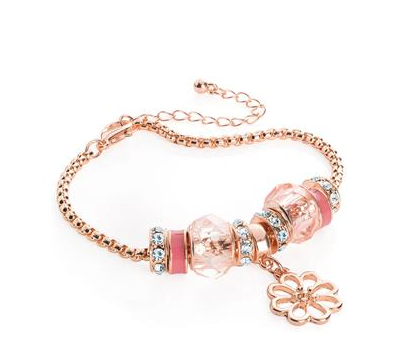 Bracelet total look rose