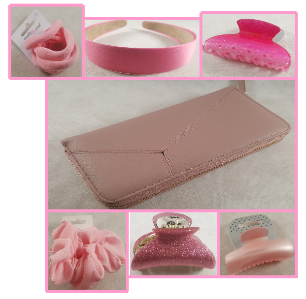 Coffret accessoire cheveux et portefeuille de la petillante