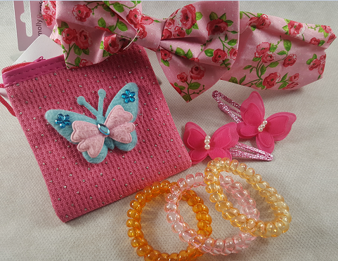 Coffret fille rose et orange les accessoires de mode