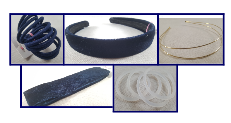 Coffret indigo accessoires cheveux femme et enfants