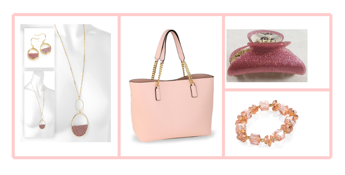 Coffret rose passion accessoires de beaute pour femme