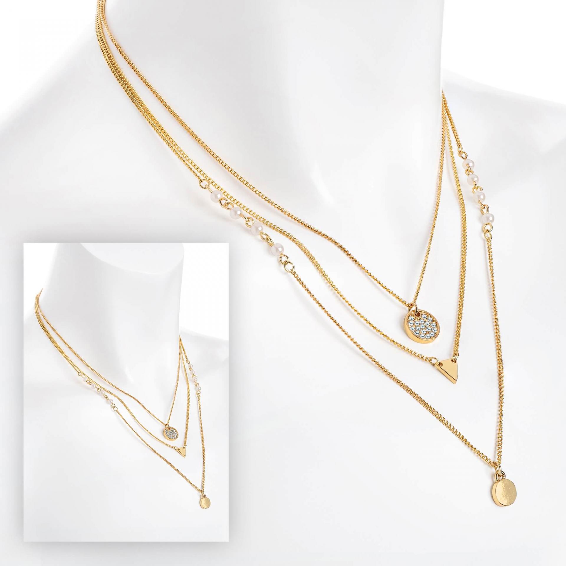 Collier dore pour femme multi rangs femme image 2019