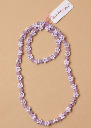Collier fille violet