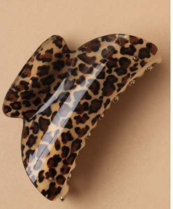 Pince a cheveux leopard