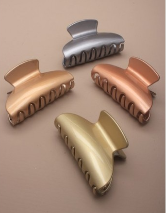 Pince a cheveux or bronze argent
