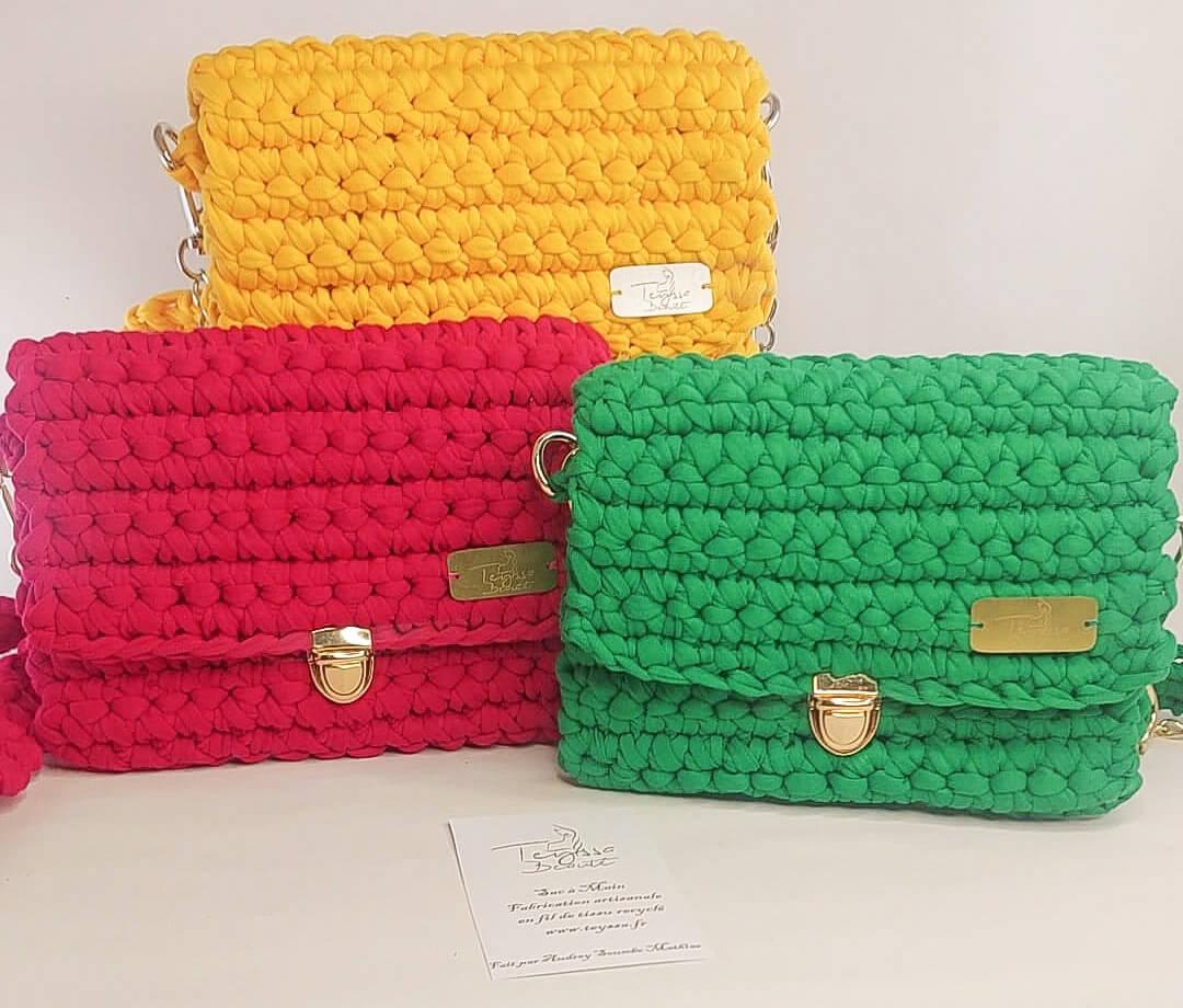 Pochette collection hibiscus sac a main colores