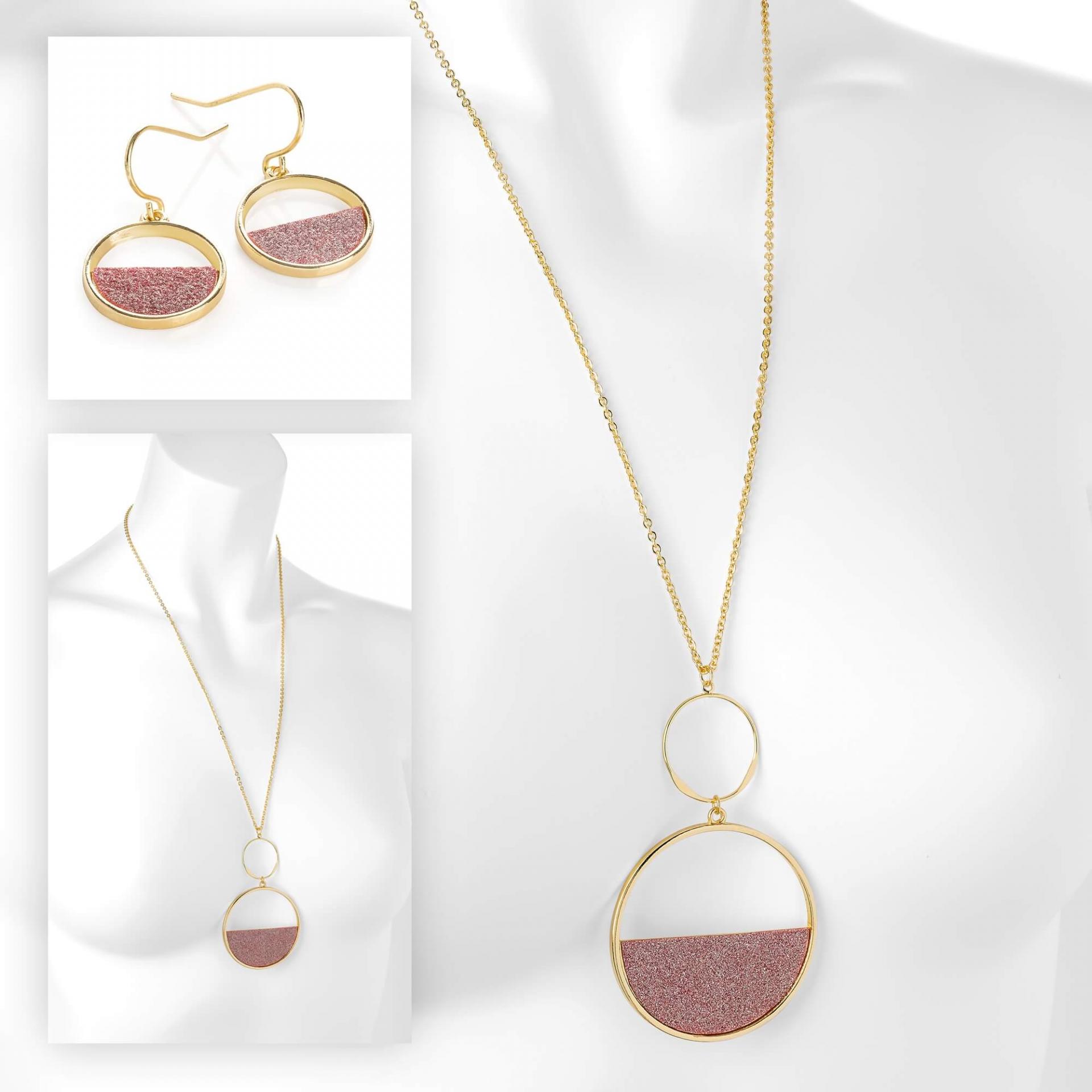 Set de bijoux fantaisie tendance en or rose image 2019