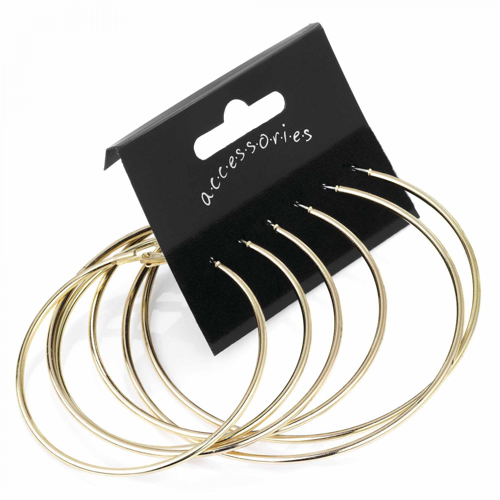 Set de boucles d oreilles creole doree image 2019