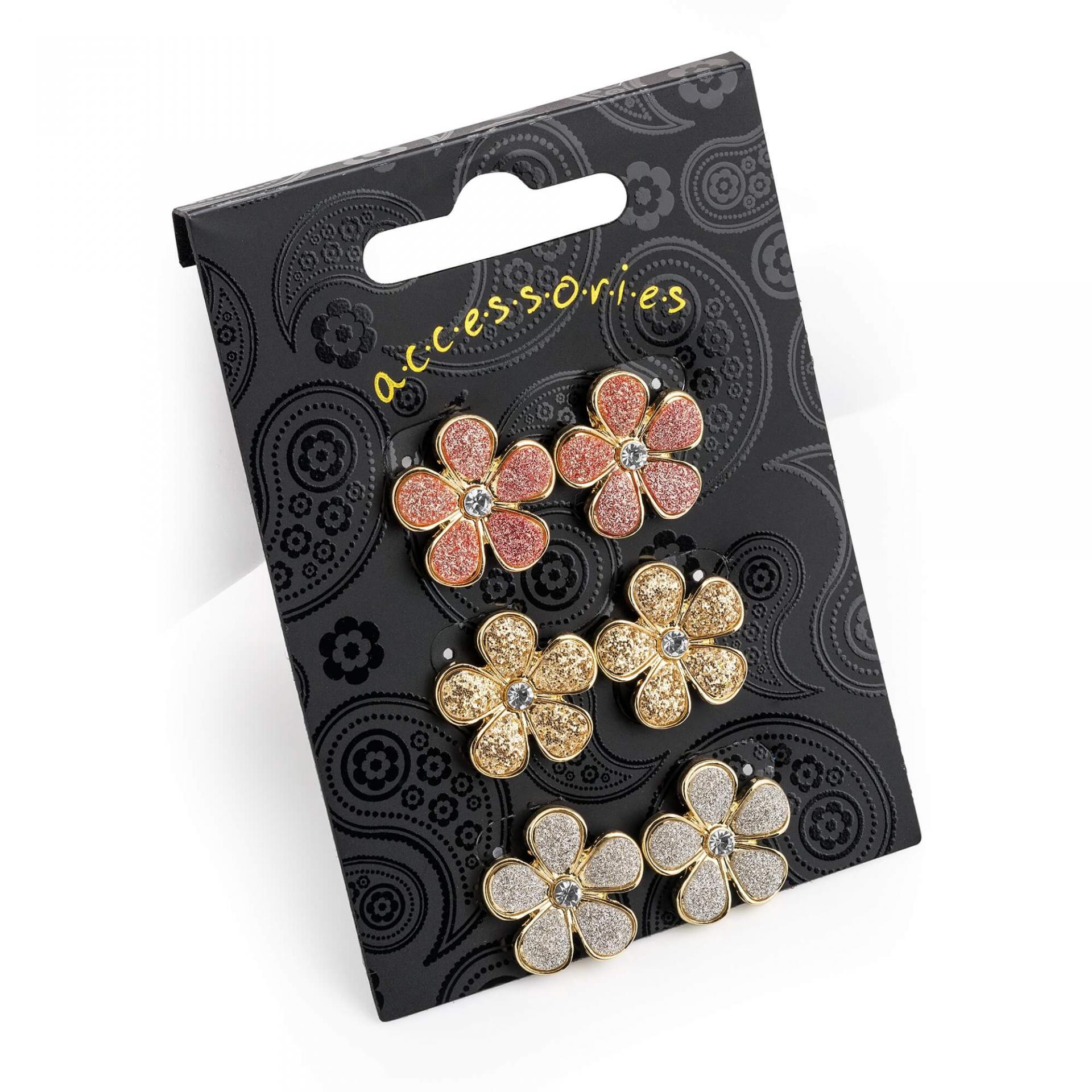 Set de trois paires de puces d oreille originales image 2019